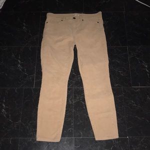 J.crew stretch corduroy tan pants